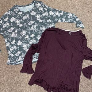 2 long sleeve shirts
